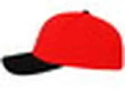 Pacific Headwear 705w Pro Wool Hook and Loop Cap Red Black