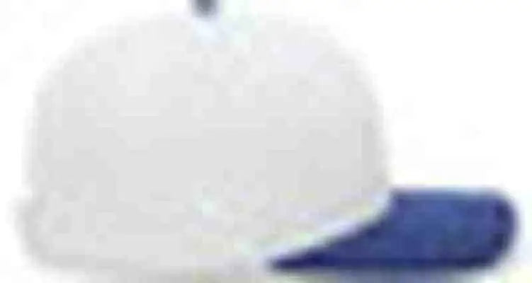 Pacific Headwear 705w Pro-wool Hook-and-loop Cap - White Royal - 7’’ - 7 7/8’’