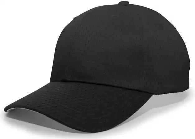 Pacific Headwear 805m Coolport Mesh Hook and Loop Cap Black