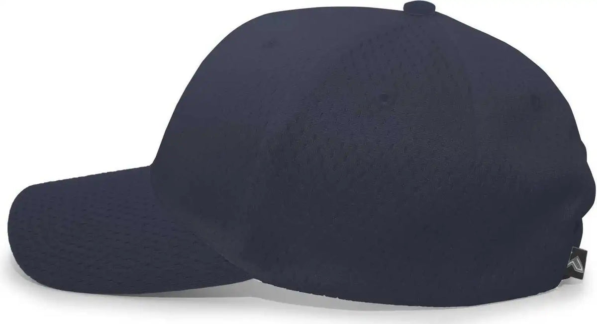 Pacific Headwear 805m Coolport Mesh Hook and Loop Cap Navy