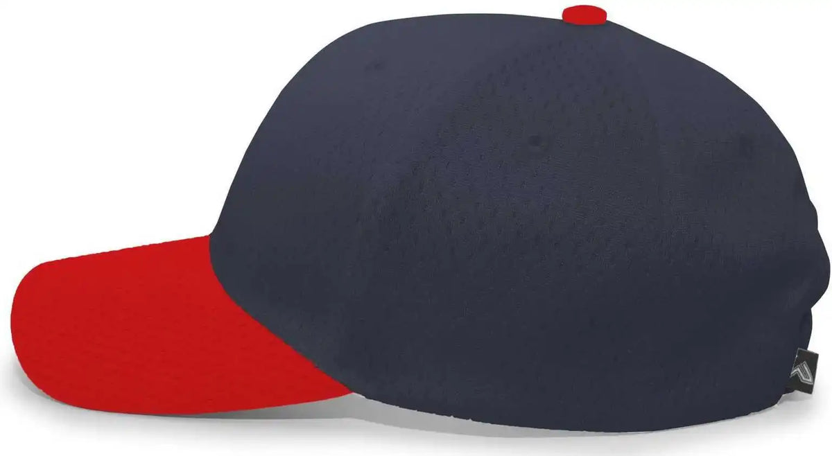 Pacific Headwear 805m Coolport Mesh Hook-and-loop Cap - Navy Red