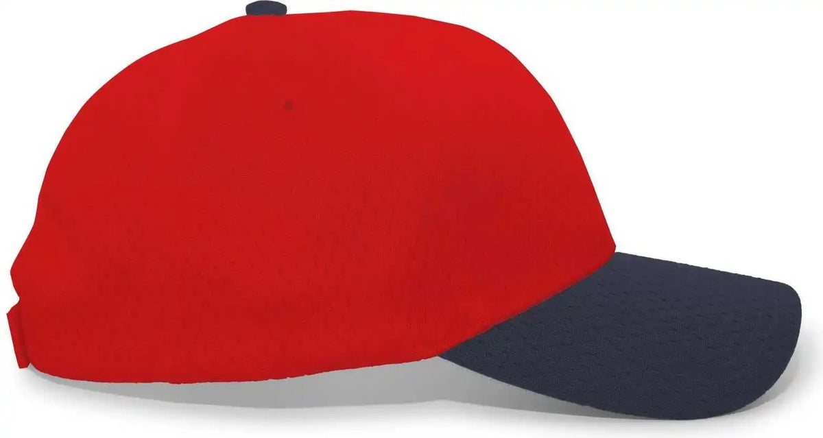 Pacific Headwear 805m Coolport Mesh Hook-and-loop Cap - Red Navy