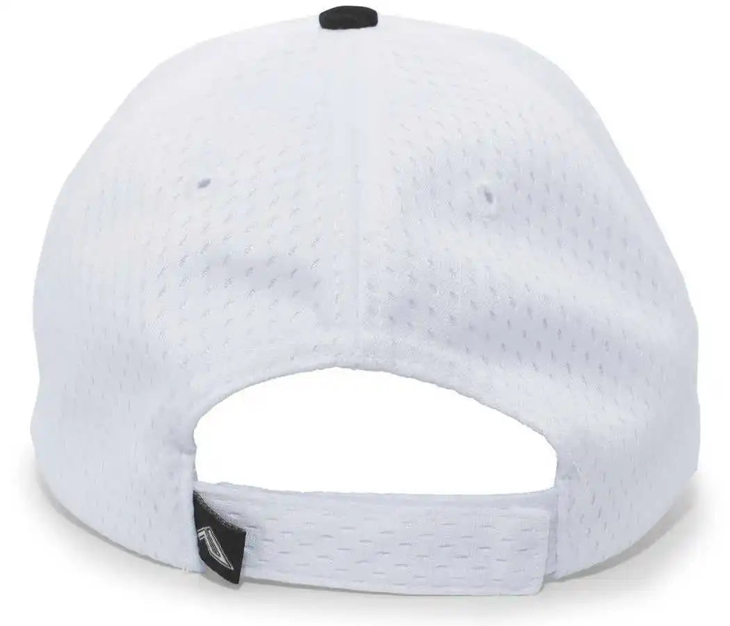 Pacific Headwear 805m Coolport Mesh Hook-and-loop Cap - Silver Black