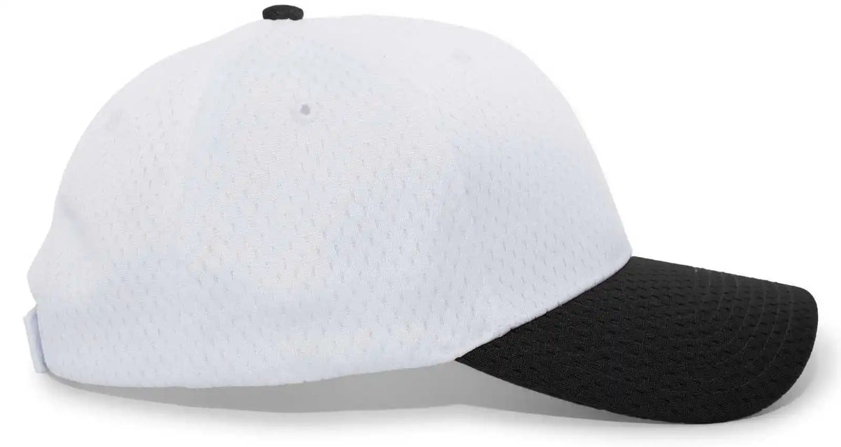 Pacific Headwear 805m Coolport Mesh Hook-and-loop Cap - Silver Black