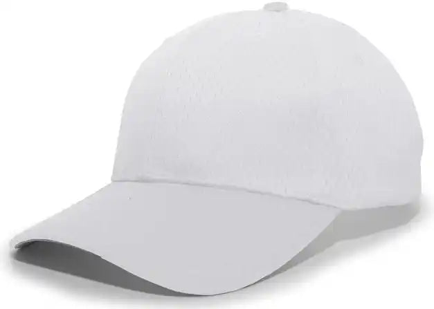 Pacific Headwear 805m Coolport Mesh Hook and Loop Cap Silver