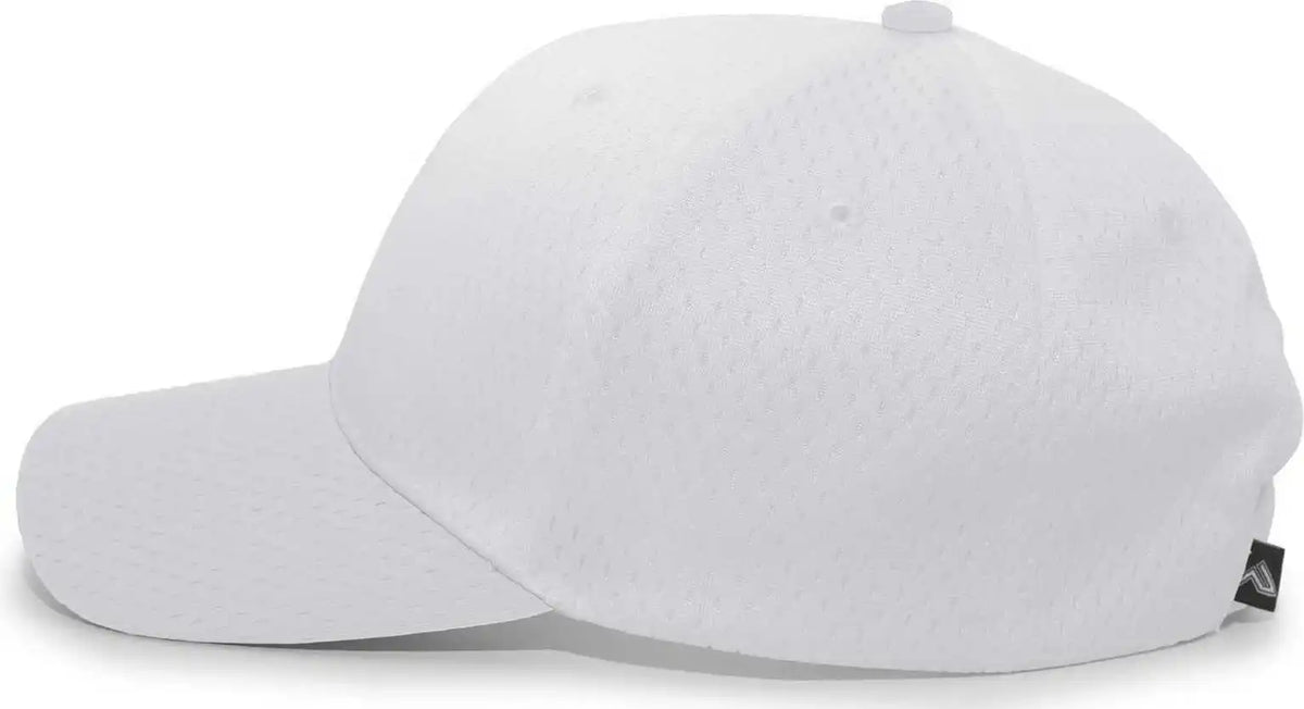 Pacific Headwear 805m Coolport Mesh Hook and Loop Cap Silver