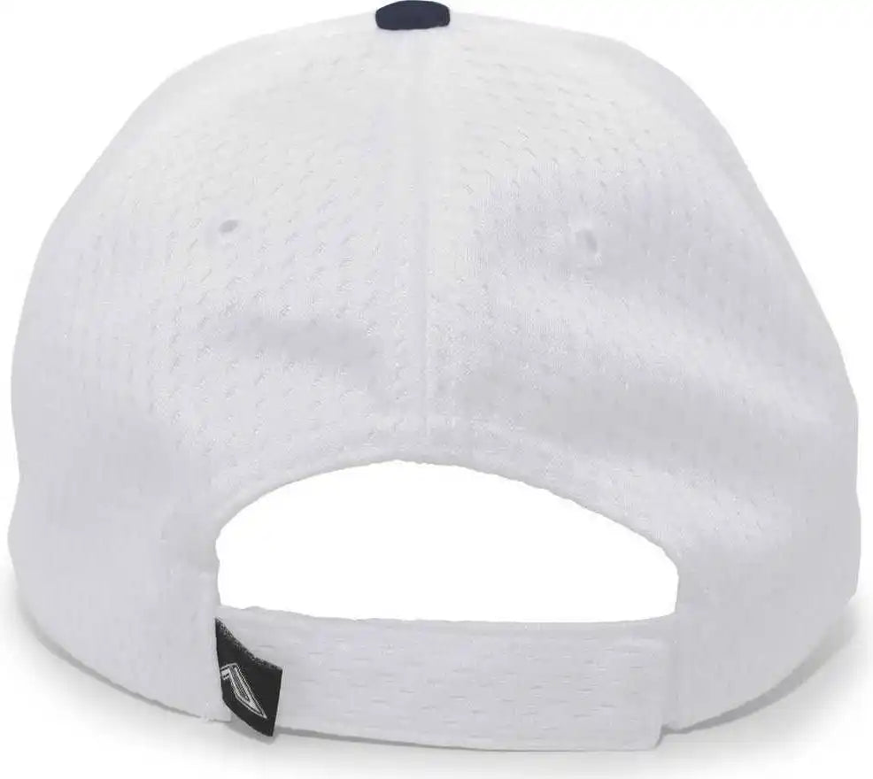 Pacific Headwear 805m Coolport Mesh Hook-and-loop Cap - Silver Navy