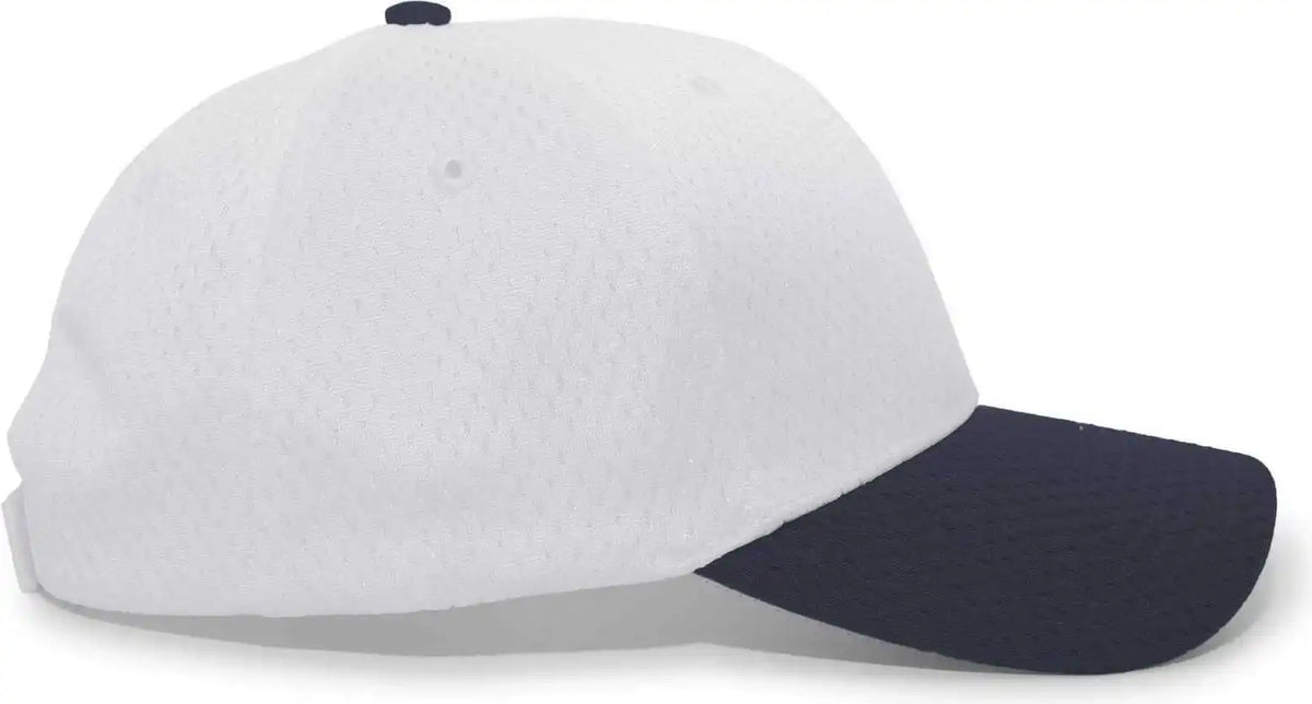 Pacific Headwear 805m Coolport Mesh Hook-and-loop Cap - Silver Navy