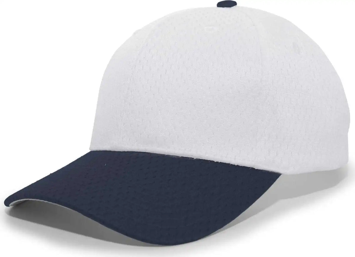 Pacific Headwear 805m Coolport Mesh Hook-and-loop Cap - Silver Navy - Light Gray / 6 1/2’’ - 7’’