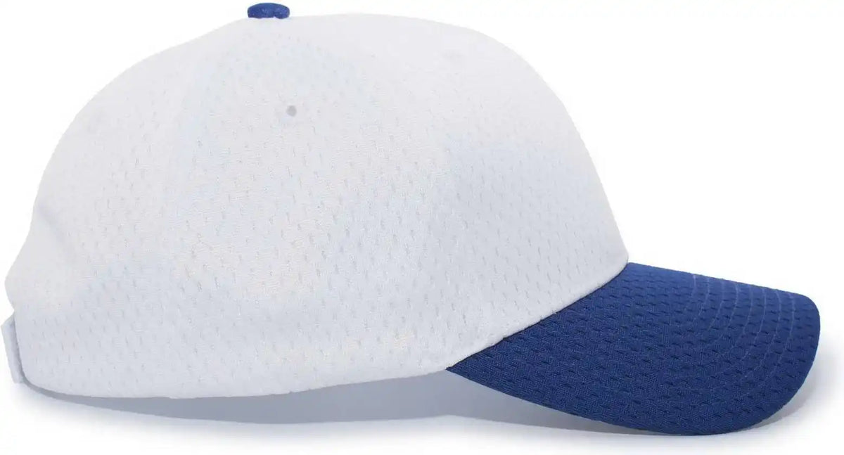Pacific Headwear 805m Coolport Mesh Hook-and-loop Cap - White Royal