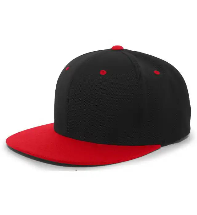 Pacific Headwear 8d5 A/c Performance D-series Flexfit Cap - Black Red - 6 1/2’’ - 7’’