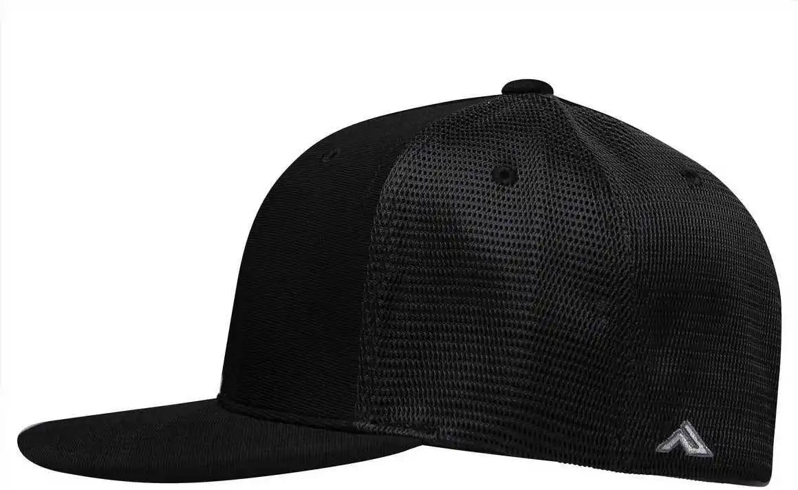 Pacific Headwear Es341 Premium M2 Performance Trucker Flexfit Cap Black