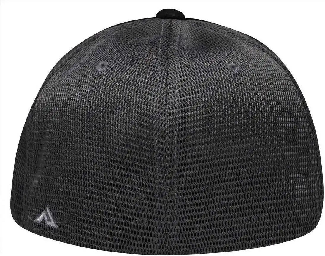 Pacific Headwear Es341 Premium M2 Performance Trucker Flexfit Cap - Black Graphite