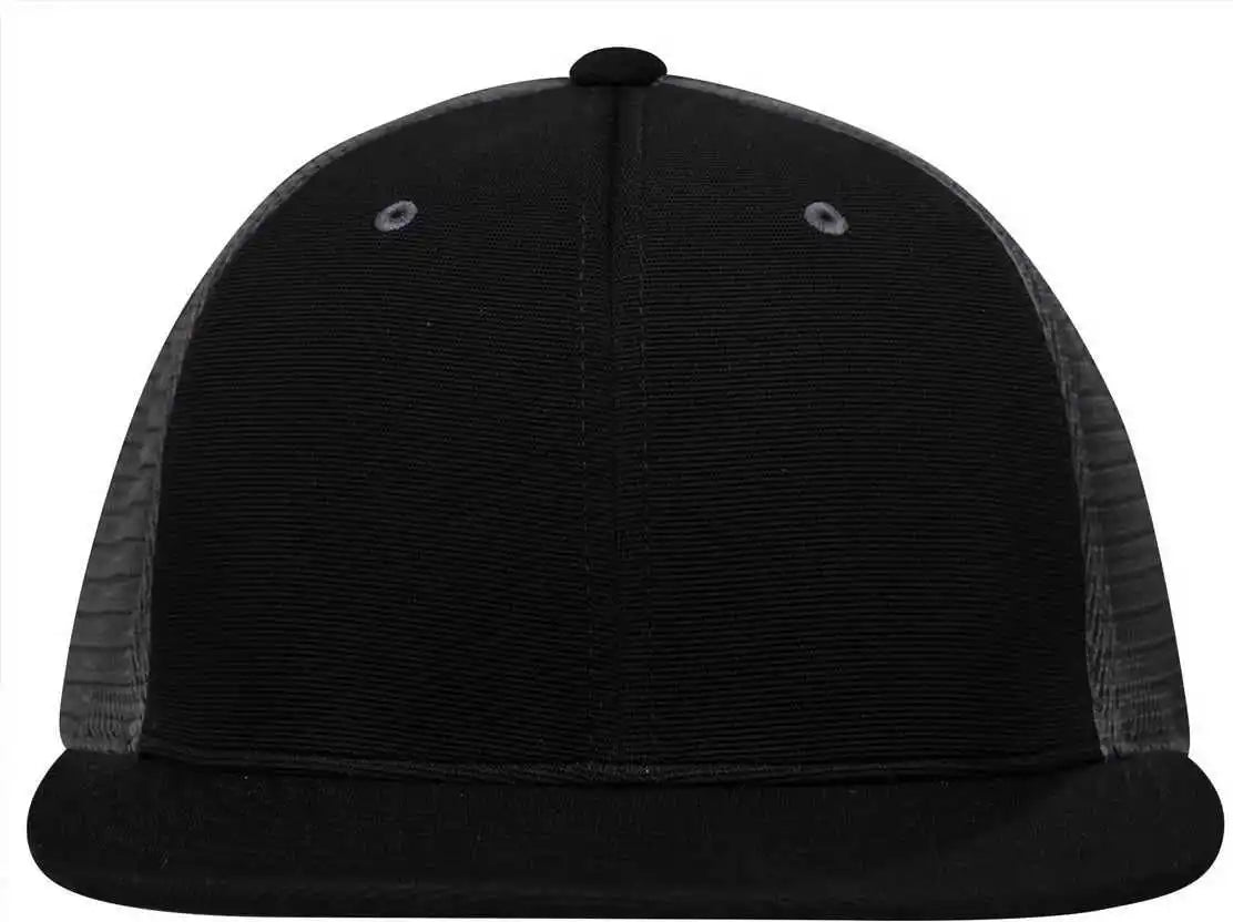 Pacific Headwear Es341 Premium M2 Performance Trucker Flexfit Cap - Black Graphite - Dark Gray / 6 3/8’’ - 7/8’’