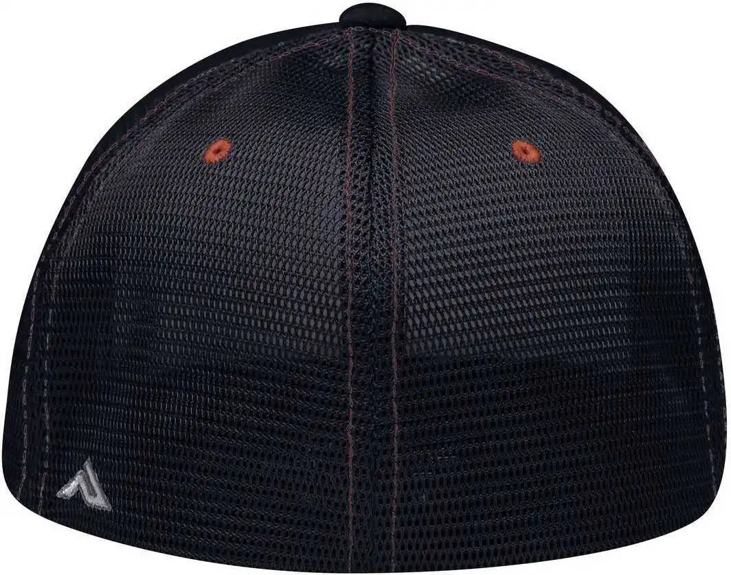 Pacific Headwear Es341 Premium M2 Performance Trucker Flexfit Cap Red Navy
