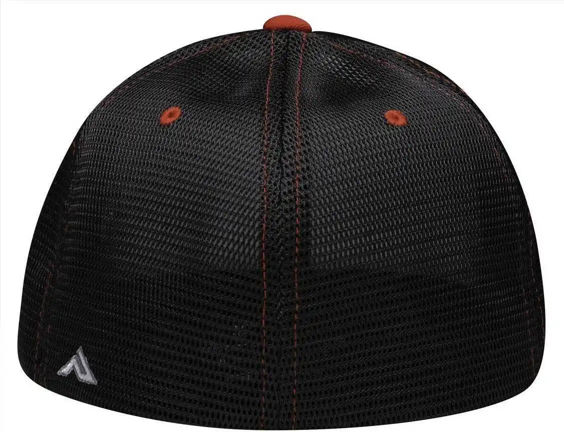 Pacific Headwear Es341 Premium M2 Performance Trucker Flexfit Cap - White Black Red