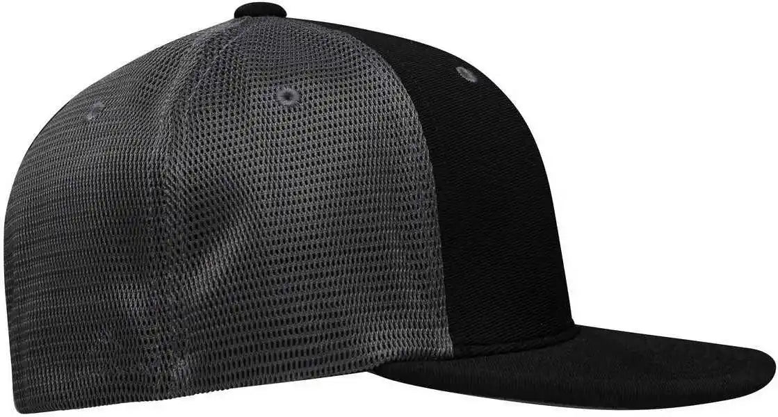 Pacific Headwear Es341 Premium M2 Performance Trucker Flexfit Cap - Black Graphite