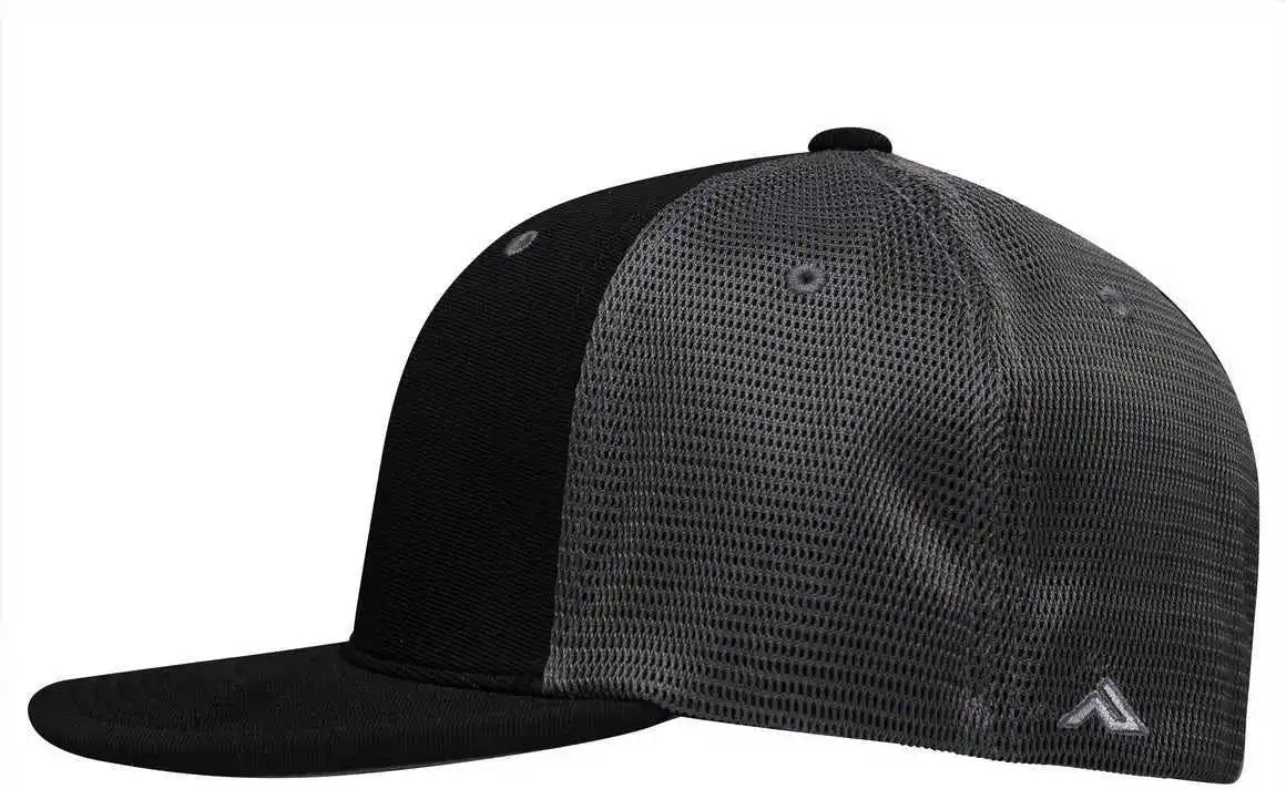 Pacific Headwear Es341 Premium M2 Performance Trucker Flexfit Cap - Black Graphite