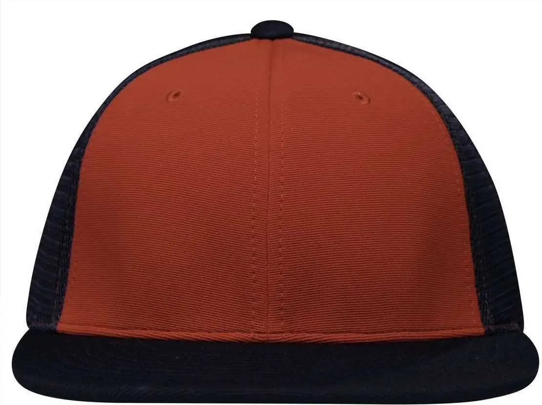Pacific Headwear Es341 Premium M2 Performance Trucker Flexfit Cap - Red Navy