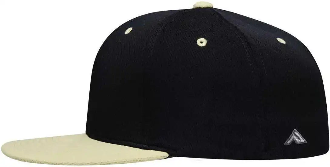 Pacific Headwear Es342 Premium M2 Performance Trucker Flexfit Cap Navy Vegas Gold