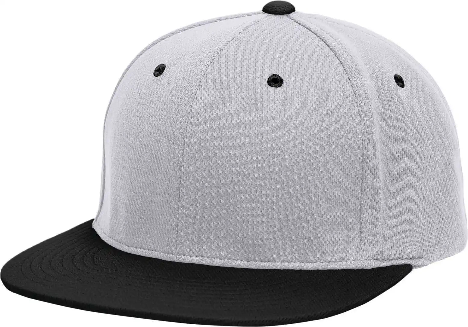 Pacific Headwear Es342 Premium P-tec Flexfit Cap - Silver Black - 6 3/8’’ - 7/8’’