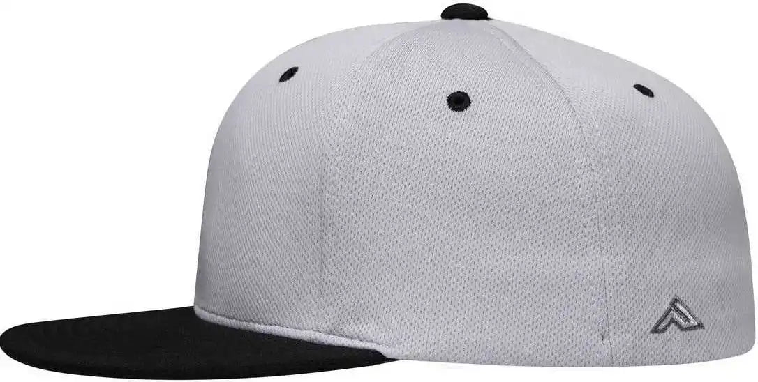 Pacific Headwear Es342 Premium P-tec Flexfit Cap - Silver Black
