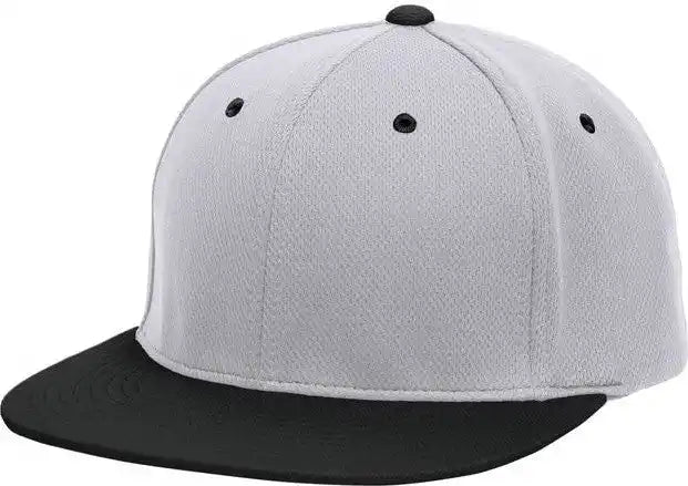 Pacific Headwear Es342 Premium P-tec Flexfit Cap - Silver Black - 6 3/8’’ - 7/8’’