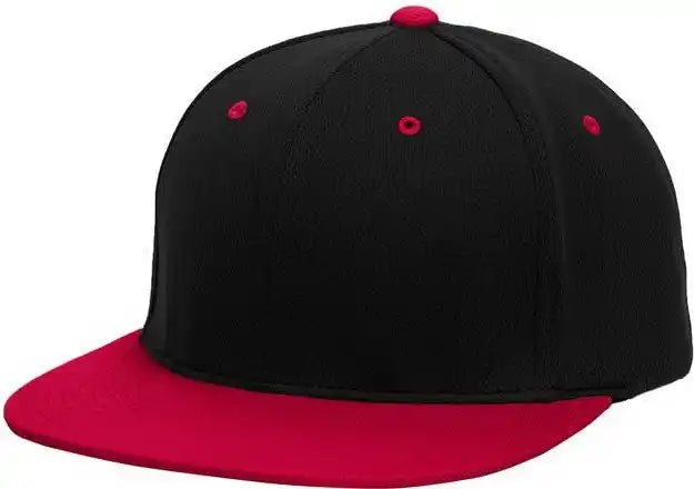 Pacific Headwear Es342 Premium p Tec Performance Flexfit Cap Black Red