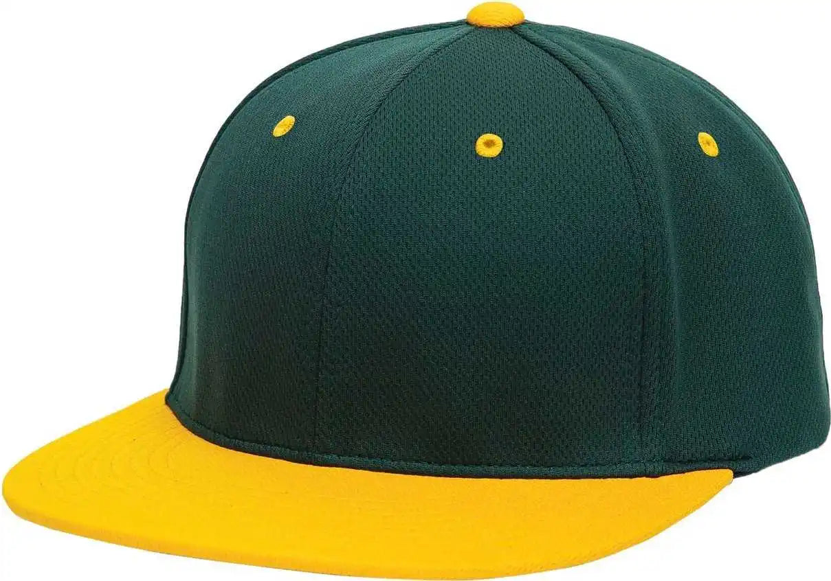 Pacific Headwear Es342 Premium P-tec Performance Flexfit Cap - Dark Green Gold - Forest / 6 3/8’’ - 7/8’’