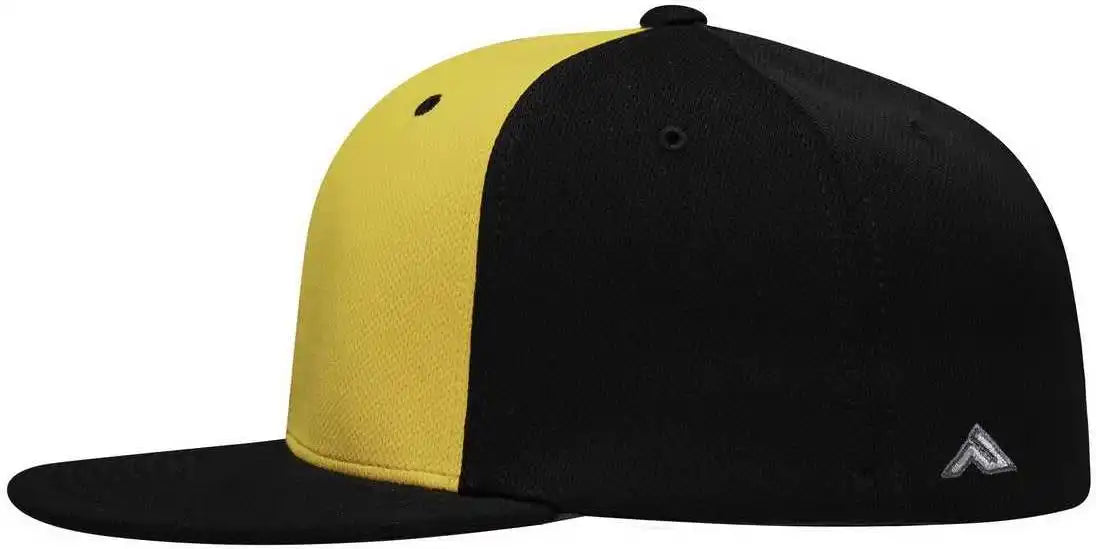Pacific Headwear Es342 Premium p Tec Performance Flexfit Cap Gold Black