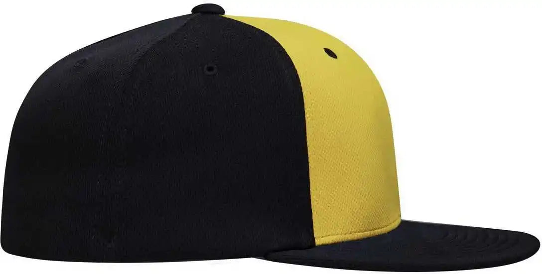 Pacific Headwear Es342 Premium P-tec Performance Flexfit Cap - Gold Navy