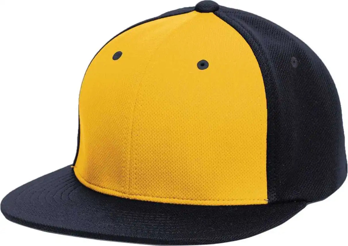 Pacific Headwear Es342 Premium P-tec Performance Flexfit Cap - Gold Navy - 6 3/8’’ - 7/8’’