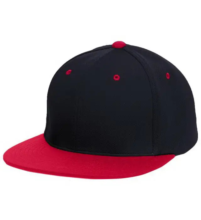 Pacific Headwear Es342 Premium P-tec Performance Flexfit Cap - Navy Red