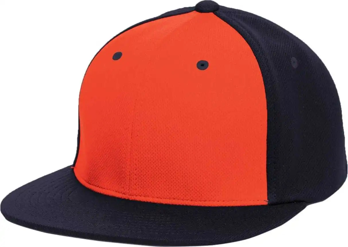 Pacific Headwear Es342 Premium P-tec Performance Flexfit Cap - Orange Navy - 6 3/8’’ - 7/8’’