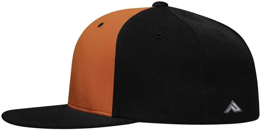 Pacific Headwear Es342 Premium P-tec Performance Flexfit Cap - Orange Black