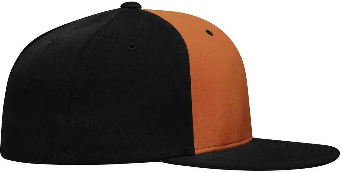 Pacific Headwear Es342 Premium P-tec Performance Flexfit Cap - Orange Black