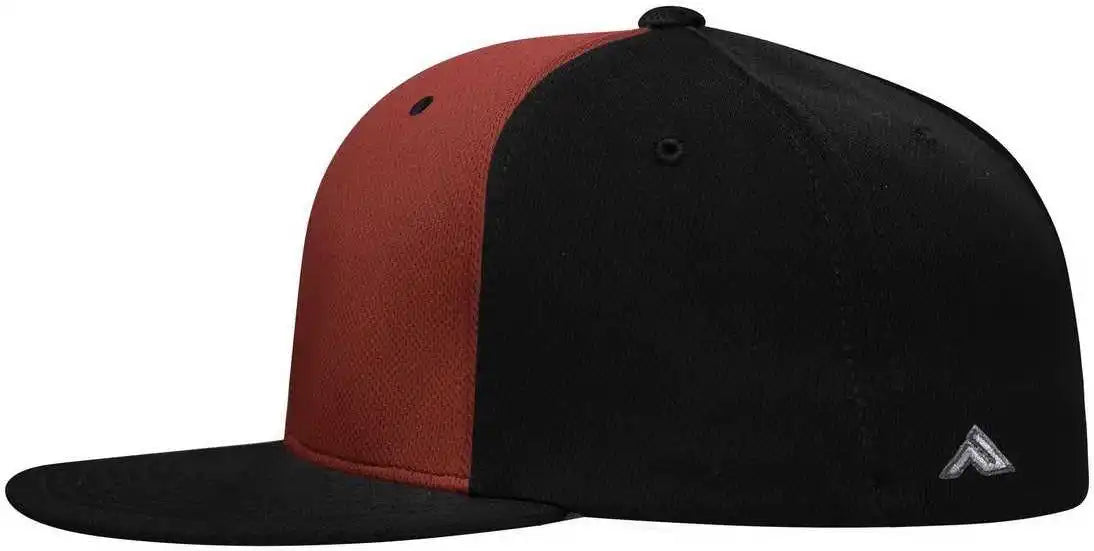Pacific Headwear Es342 Premium p Tec Performance Flexfit Cap Red Black