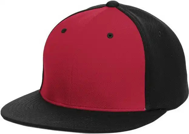 Pacific Headwear Es342 Premium P-tec Performance Flexfit Cap - Red Black - 6 3/8’’ - 7/8’’