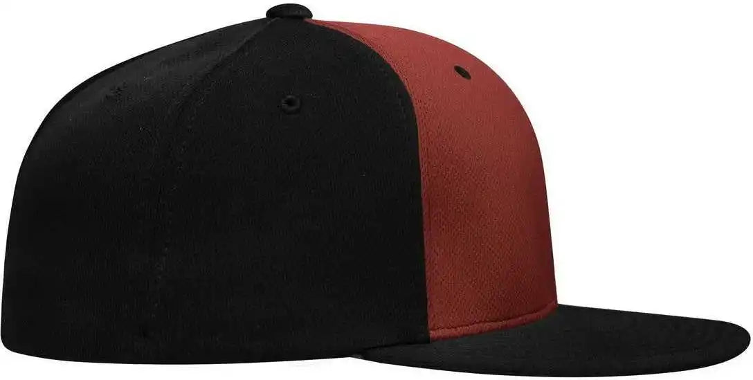 Pacific Headwear Es342 Premium p Tec Performance Flexfit Cap Red Black