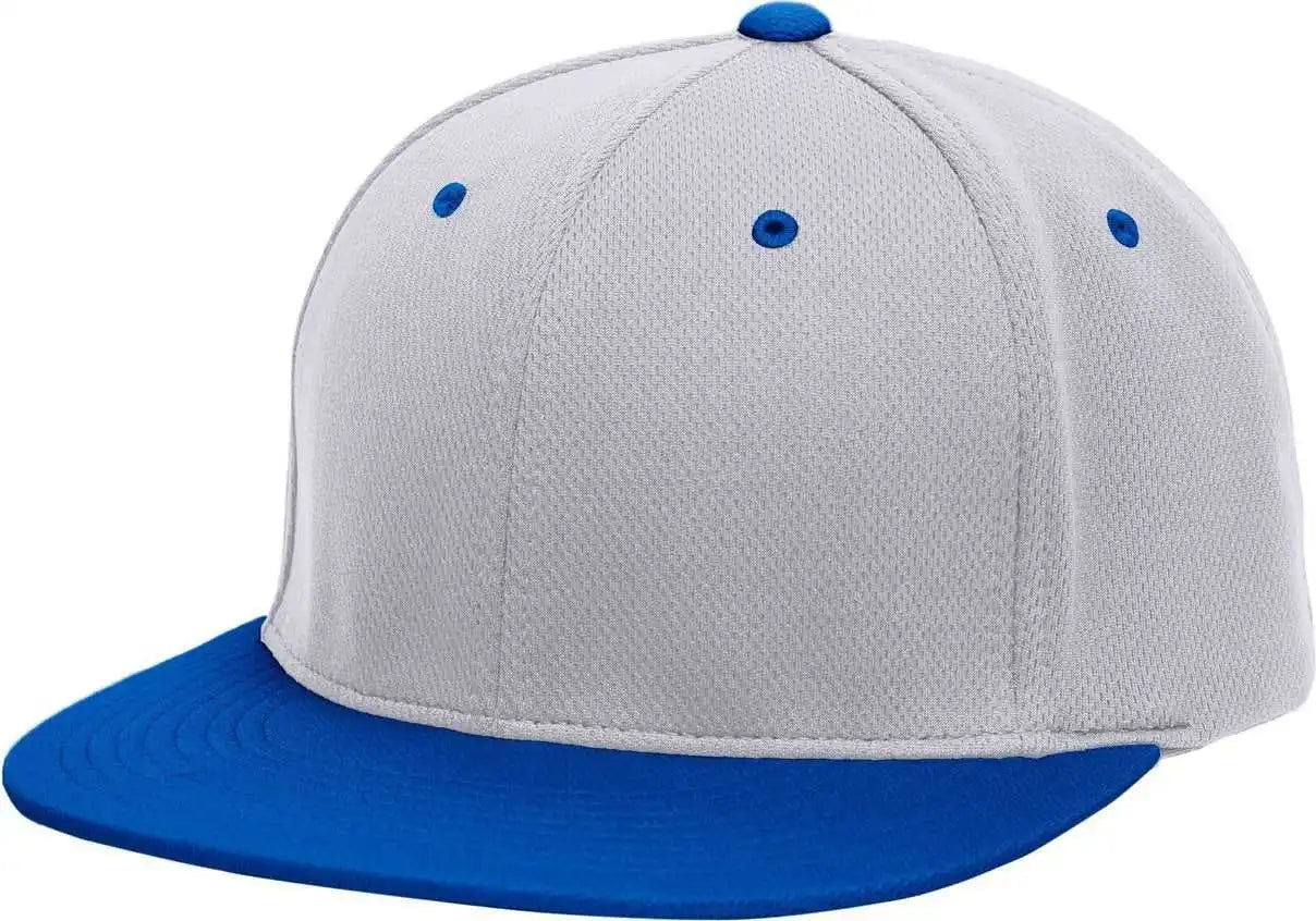 Pacific Headwear Es342 Premium P-tec Performance Flexfit Cap - Silver Royal - Light Gray / 6 3/8’’ - 7/8’’
