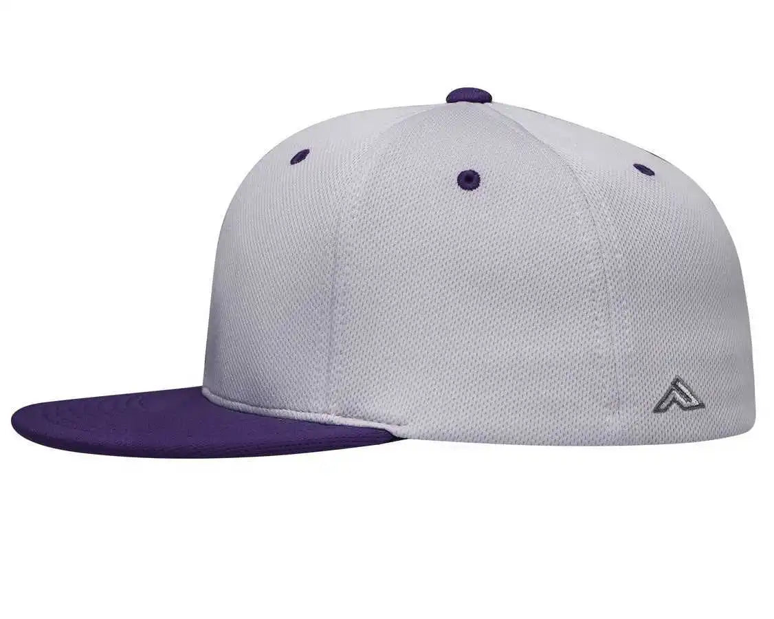 Pacific Headwear Es342 Premium p Tec Performance Flexfit Cap Silver Purple