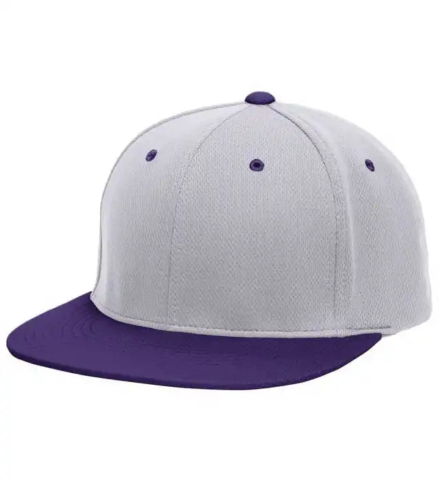 Pacific Headwear Es342 Premium p Tec Performance Flexfit Cap Silver Purple