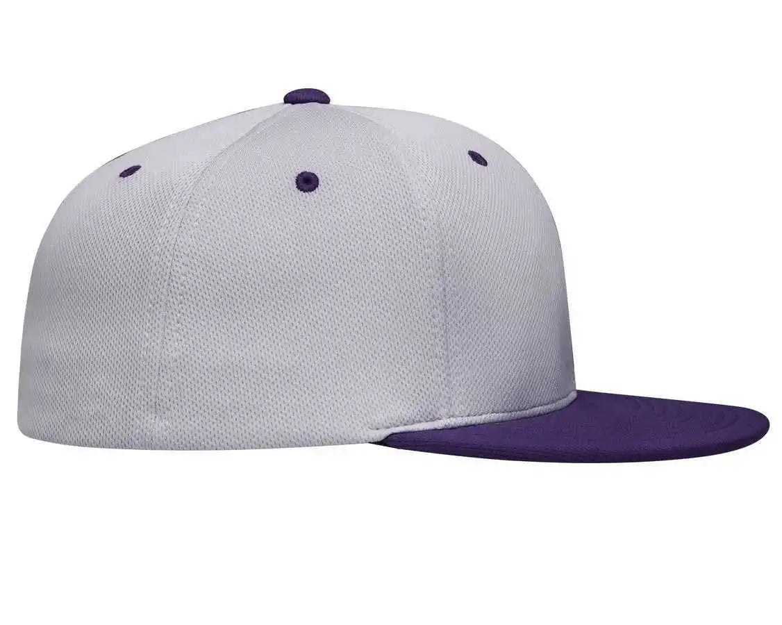 Pacific Headwear Es342 Premium p Tec Performance Flexfit Cap Silver Purple