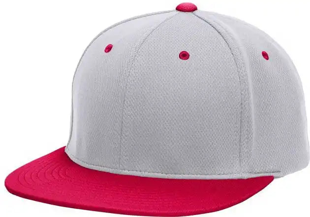 Pacific Headwear Es342 Premium p Tec Performance Flexfit Cap Silver Red