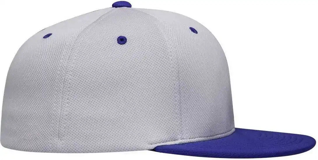 Pacific Headwear Es342 Premium p Tec Performance Flexfit Cap Silver Royal