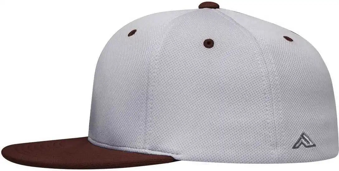 Pacific Headwear Es342 Premium P-tec Performance Flexfit Cap - Silver Maroon
