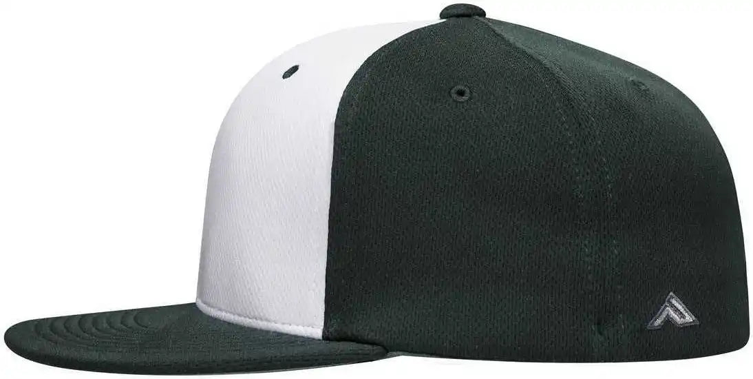 Pacific Headwear Es342 Premium P-tec Performance Flexfit Cap - White Dark Green