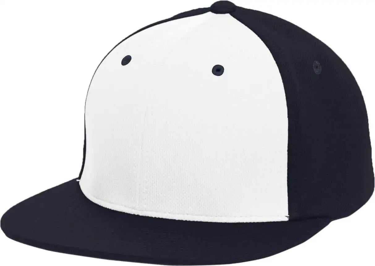 Pacific Headwear Es342 Premium P-tec Performance Flexfit Cap - White Navy - 6 3/8’’ - 7/8’’
