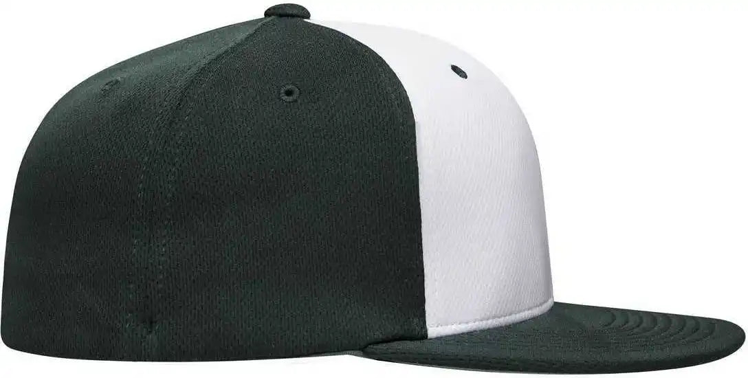 Pacific Headwear Es342 Premium P-tec Performance Flexfit Cap - White Dark Green
