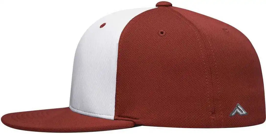 Pacific Headwear Es342 Premium P-tec Performance Flexfit Cap - White Red